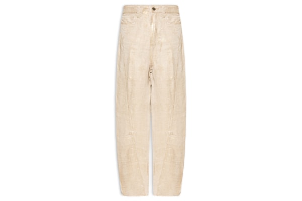 Calça Feminina Recortes Juta Gold - Dourado