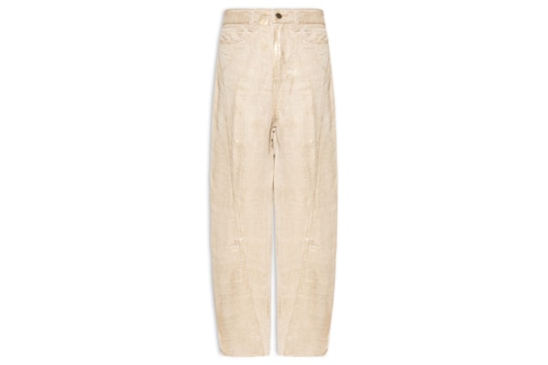 Calça Feminina Recortes Juta Gold - Dourado