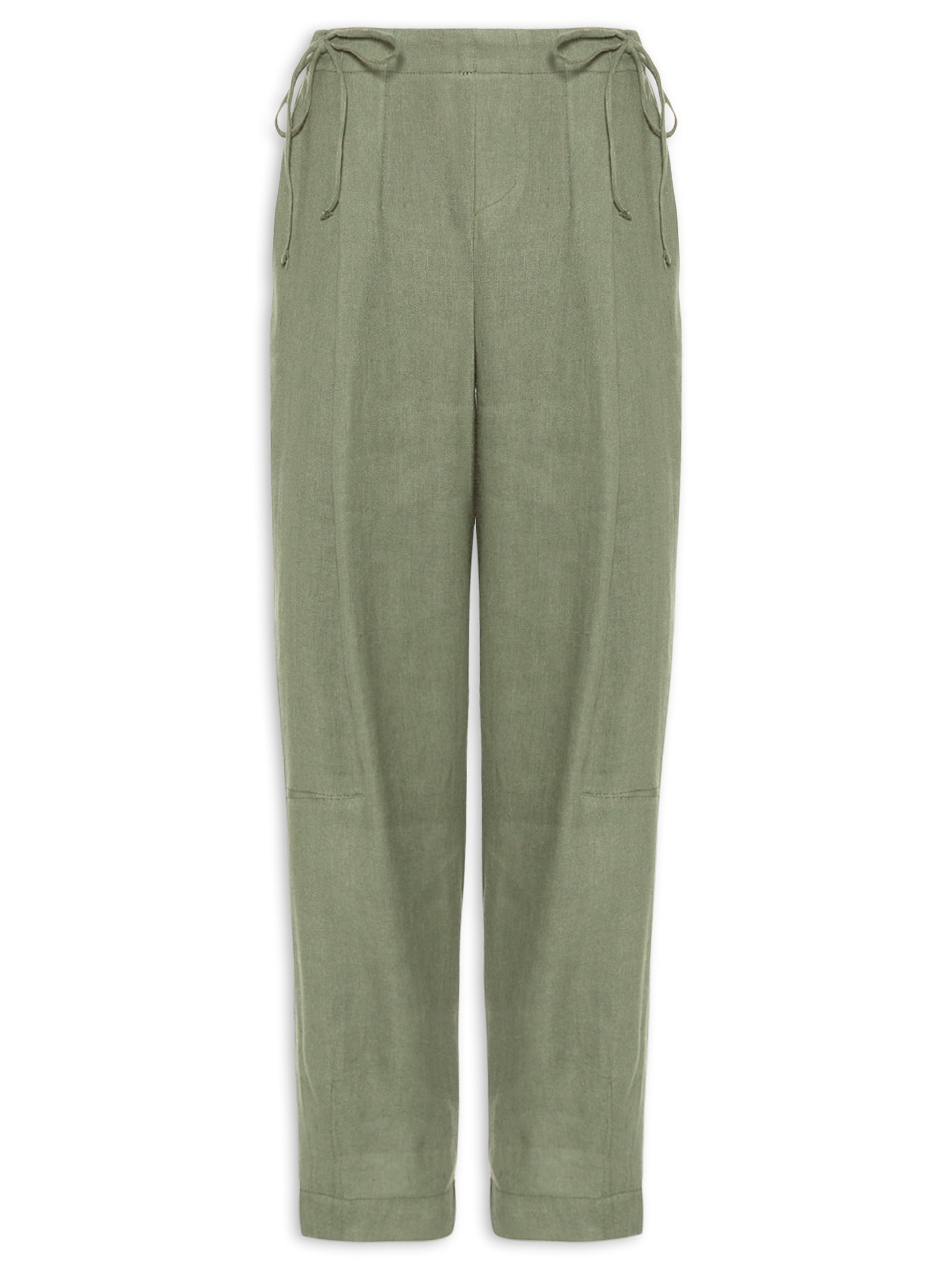 Calça Feminina Regulagem Linho Reciclado Verde Osklen