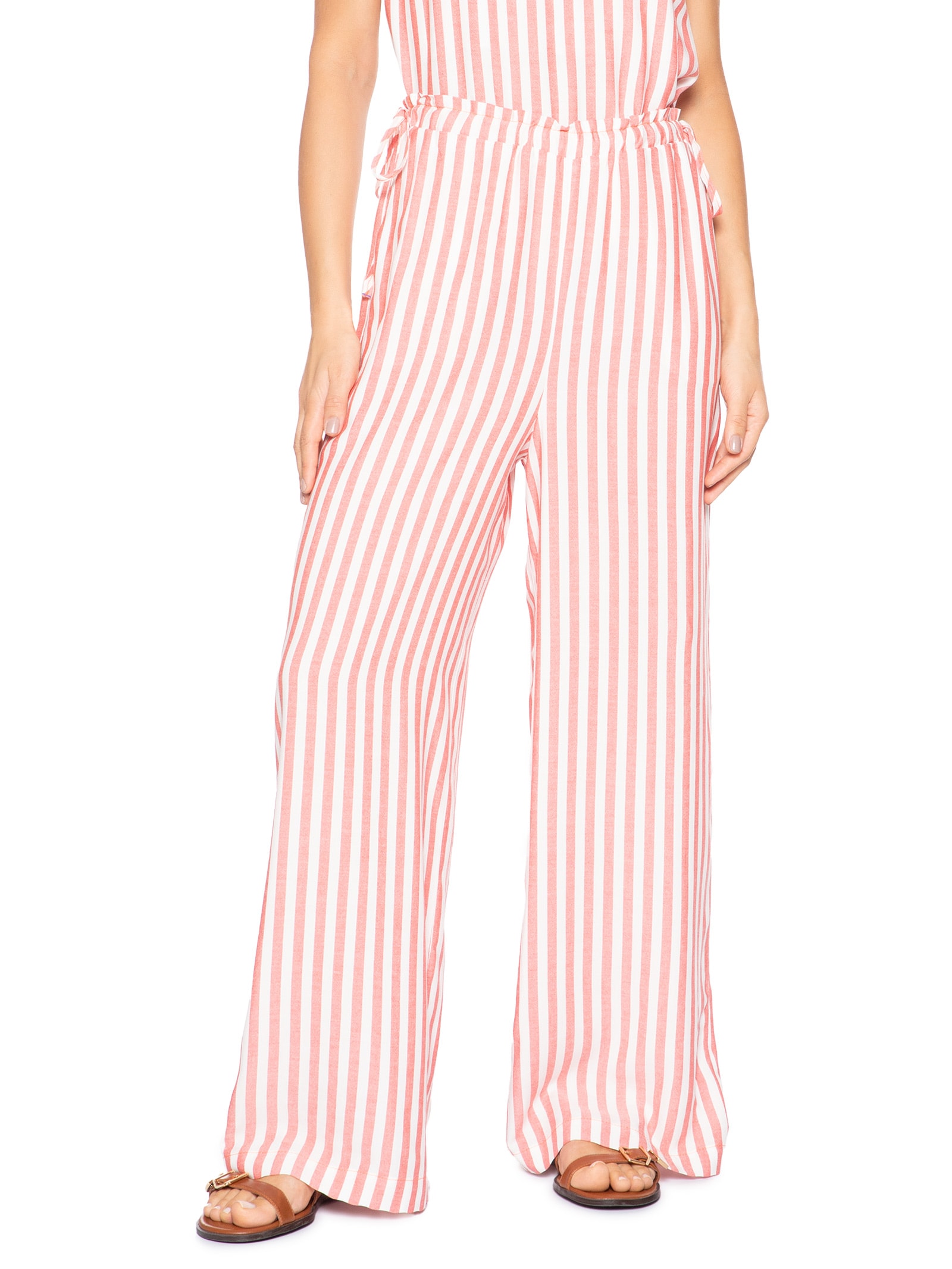 Calça Feminina Relax Listra Classic Vermelho Cantão