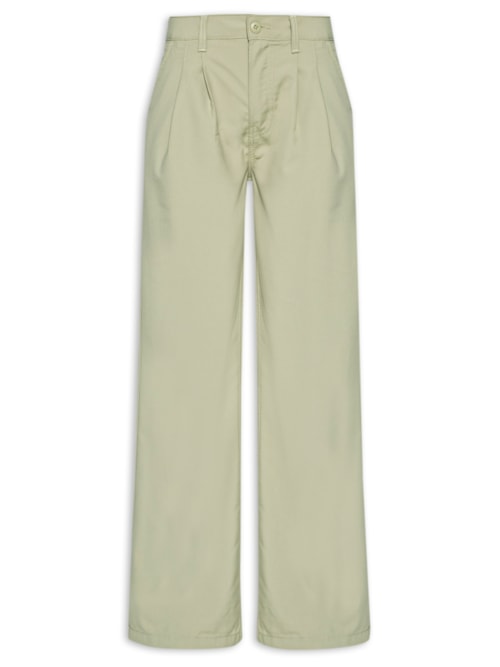 Calça Feminina Relaxed Pleated Pant - Verde