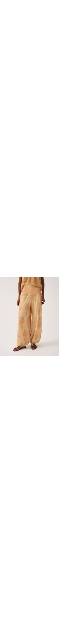 Calça Feminina Renda Aladim - Bege