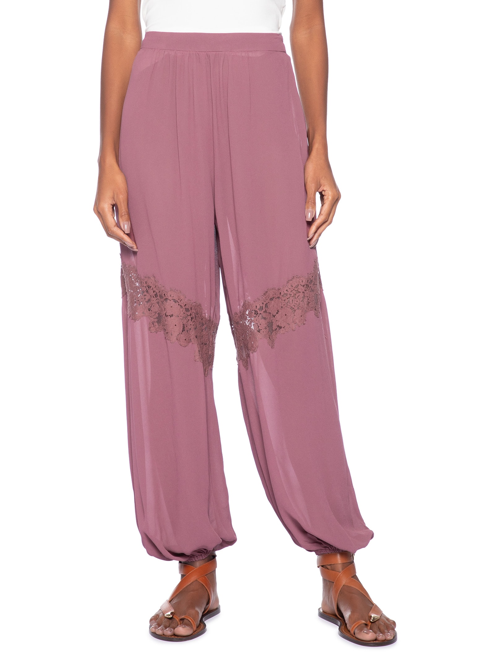 Calça Feminina Renda Rosa Animale