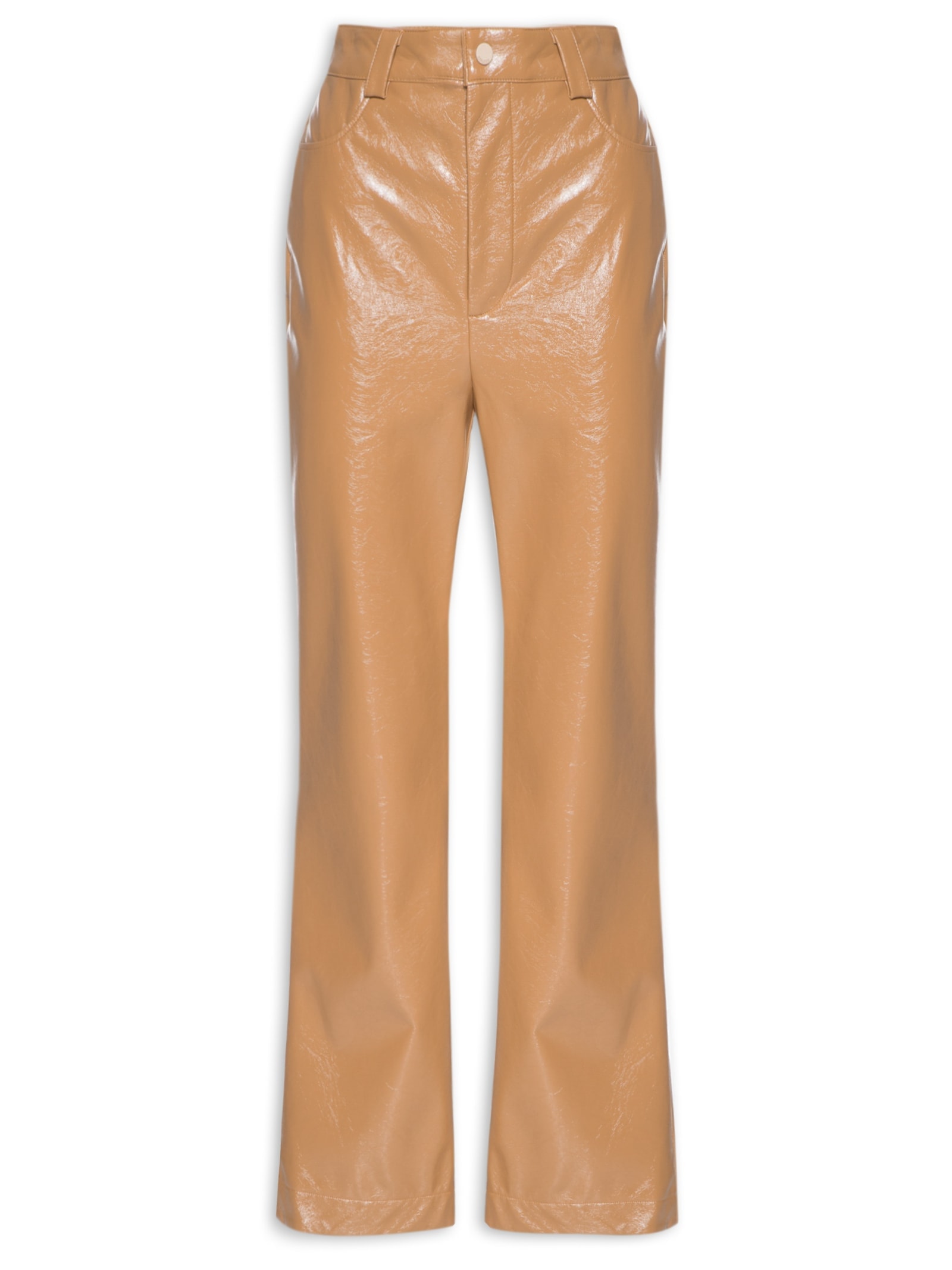 Calça Feminina Resinada Marrom Colcci