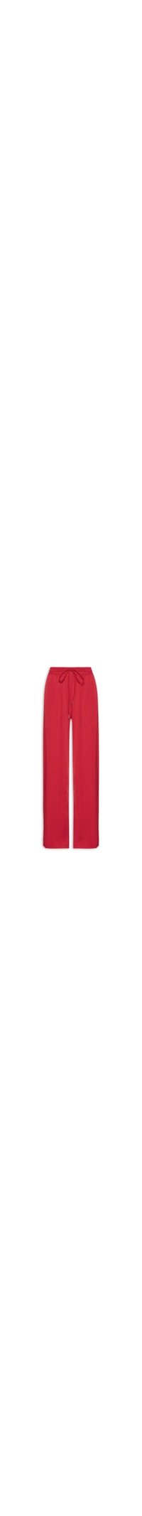 Calça Feminina Reta Acetinada - Vermelho
