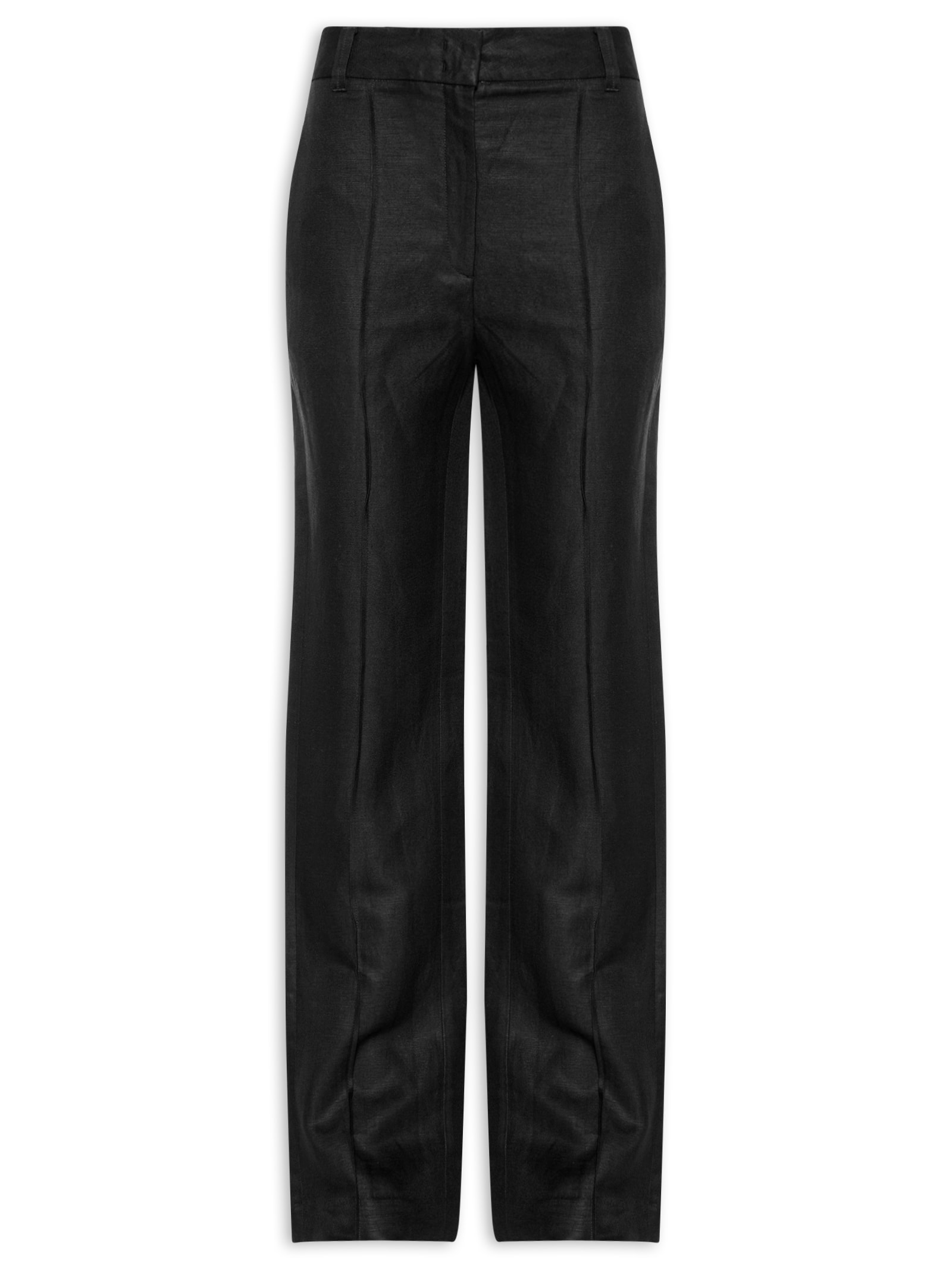 Calça Feminina Reta Alfaiataria Brumas Preto Animale