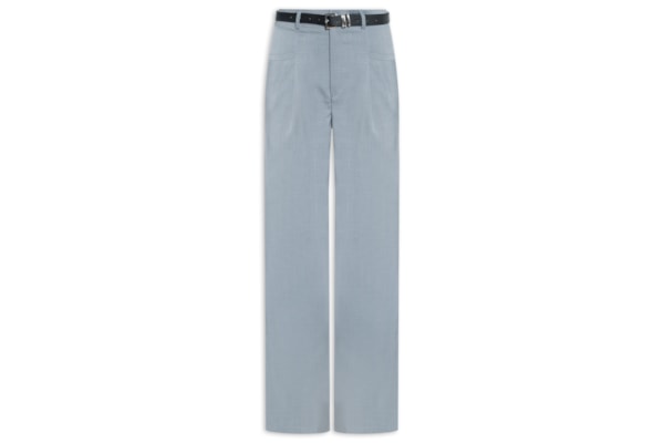 Calça Feminina Reta Alfaiataria - Cinza