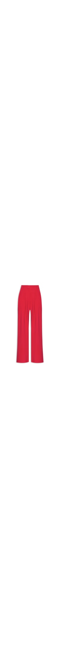 Calça Feminina Reta Alfaiataria - Vermelho