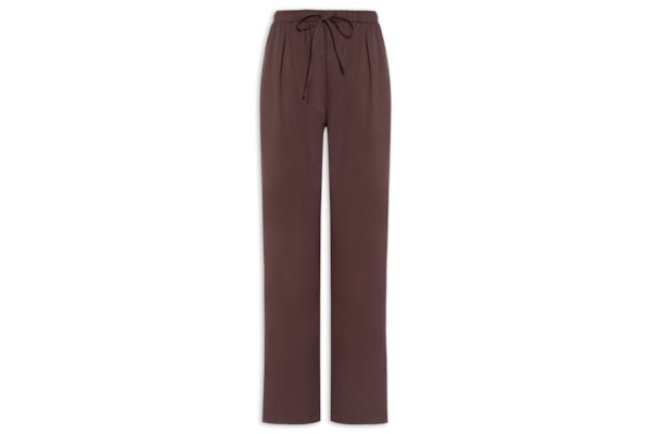 Calça Feminina Reta Básica - Marrom