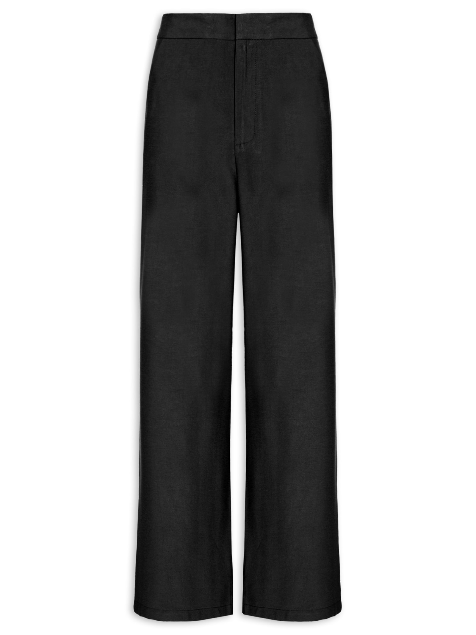 Calça Feminina Reta Básica Preto Basiq