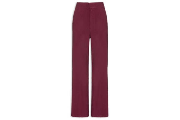 Calça Feminina Reta Básica - Vermelho