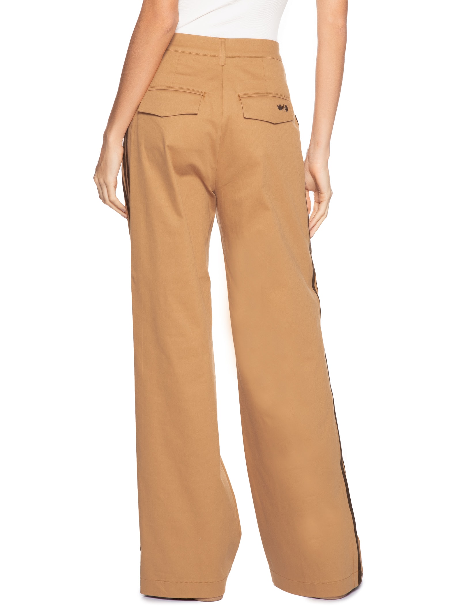 Calça Feminina Reta Bege Forum + Adidas