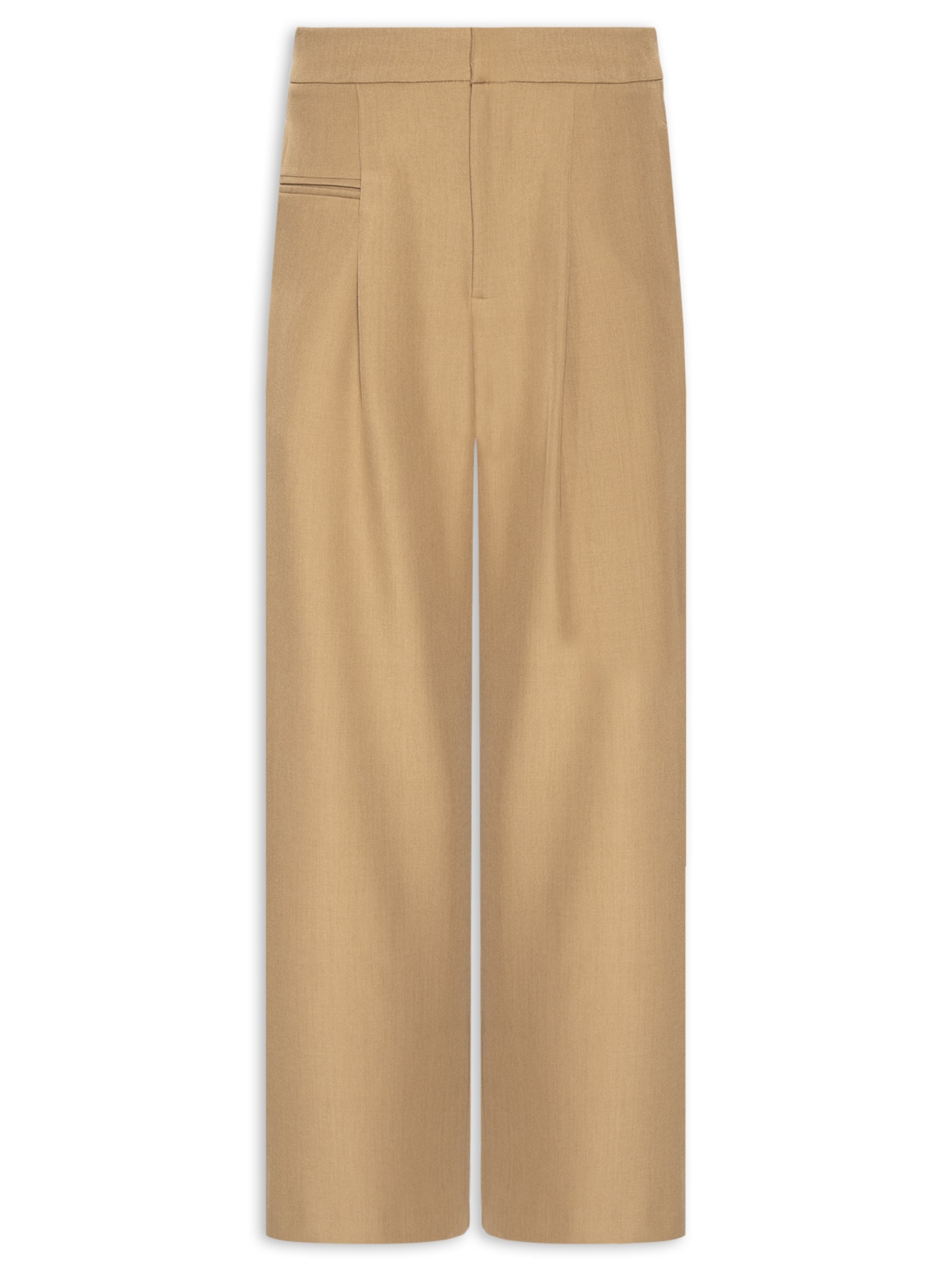 Calça Feminina Reta Bege Market 33