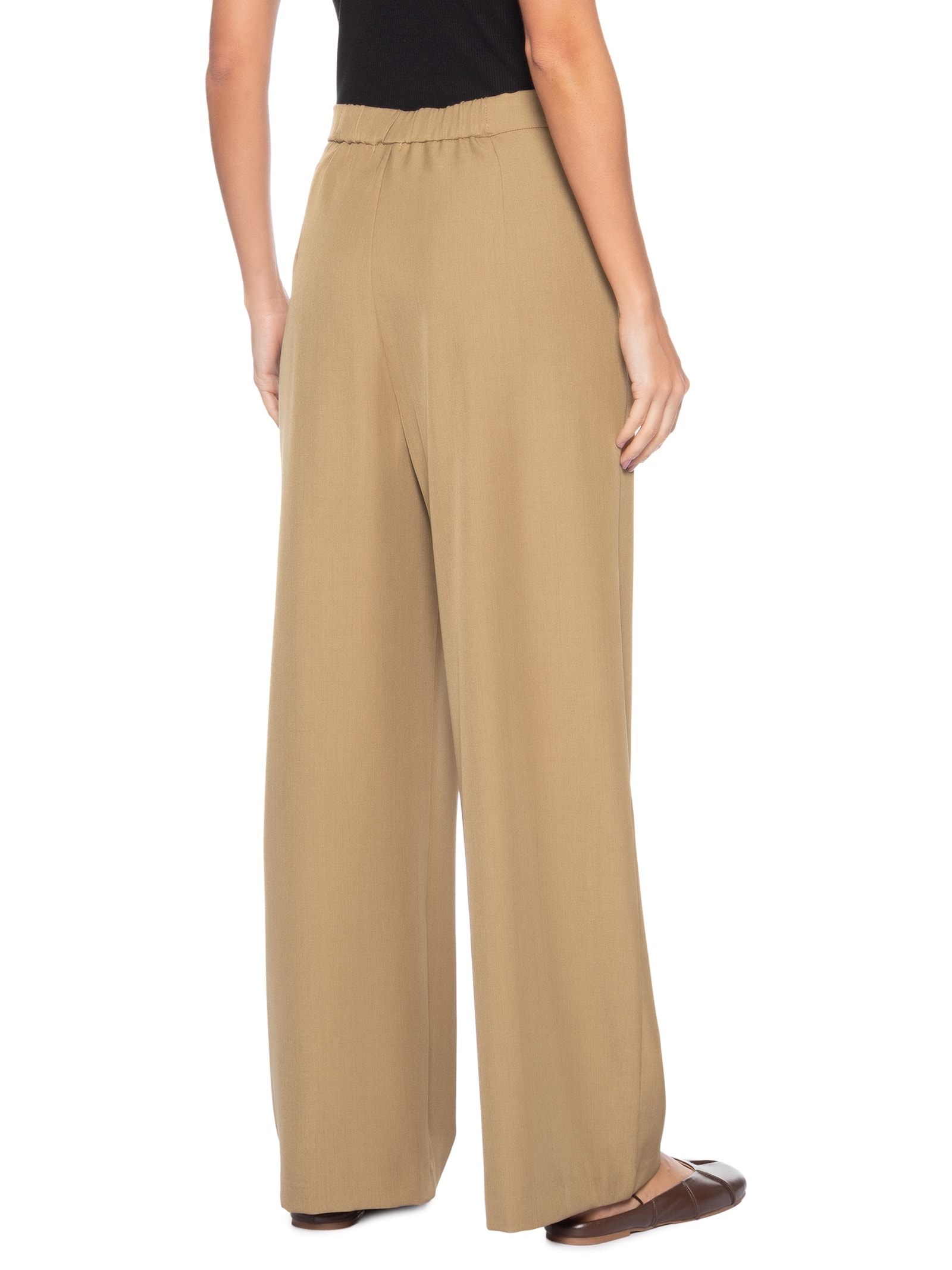 Calça Feminina Reta Bege Market 33