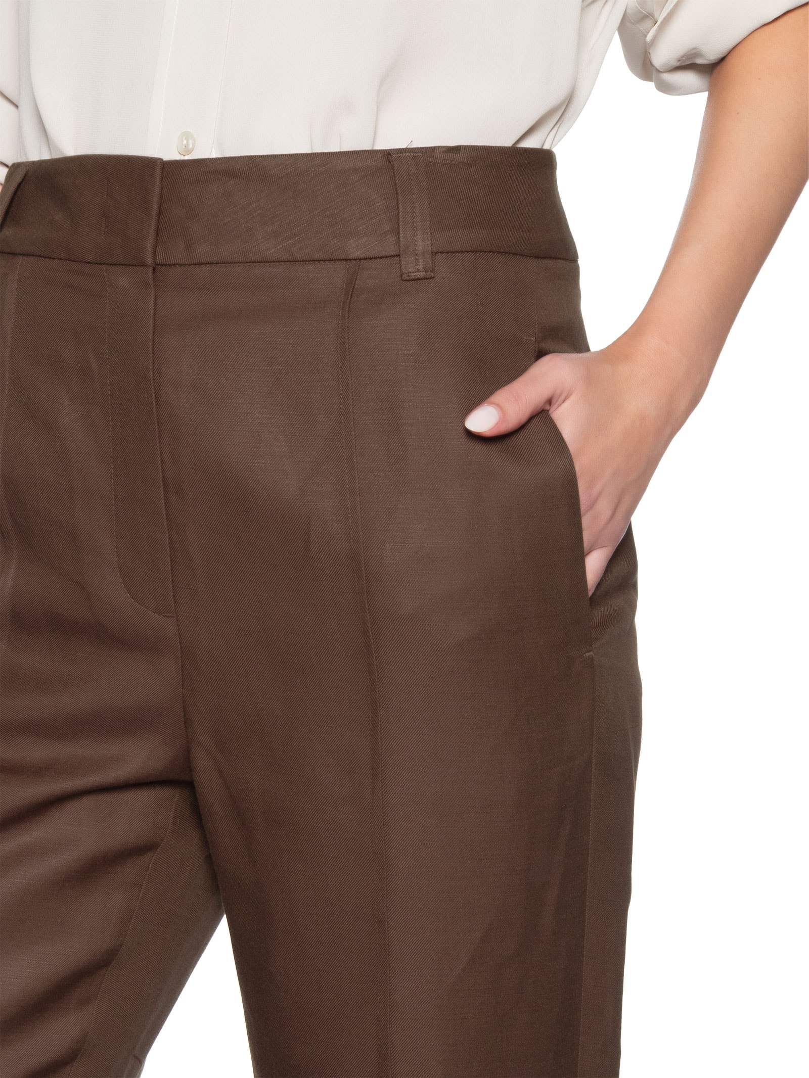 Calça Feminina Reta Brumas Color Marrom Animale