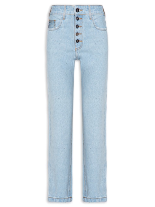 Calça Feminina Reta Capri Angel - Azul