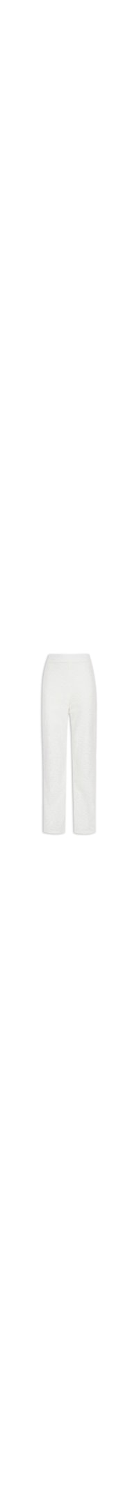 Calça Feminina Reta Cintura Alta - Branco