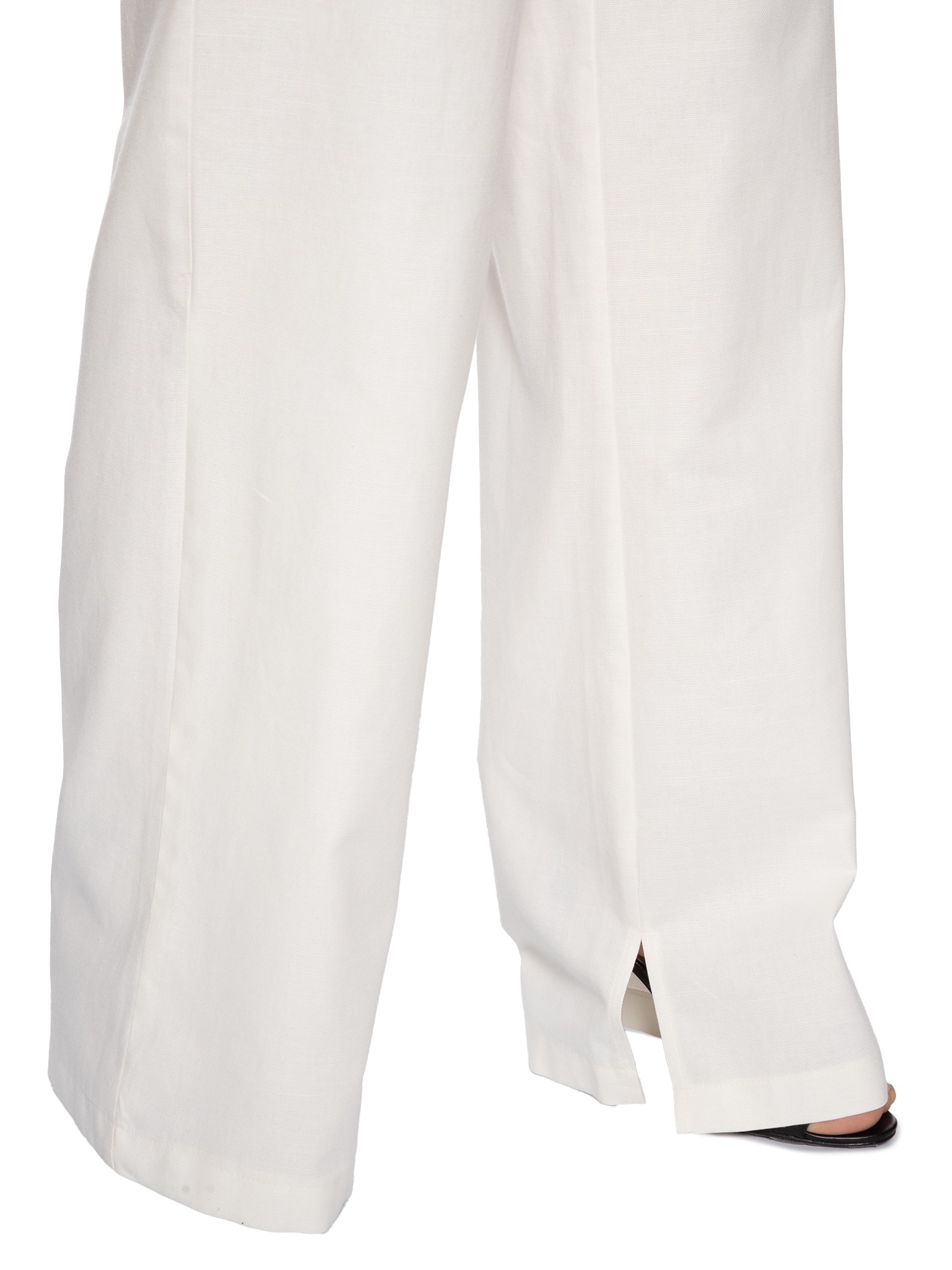 Calça Feminina Reta Cintura Alta Branco Lança Perfume