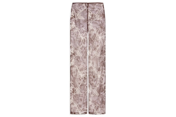Calça Feminina Reta Cintura Alta - Marrom