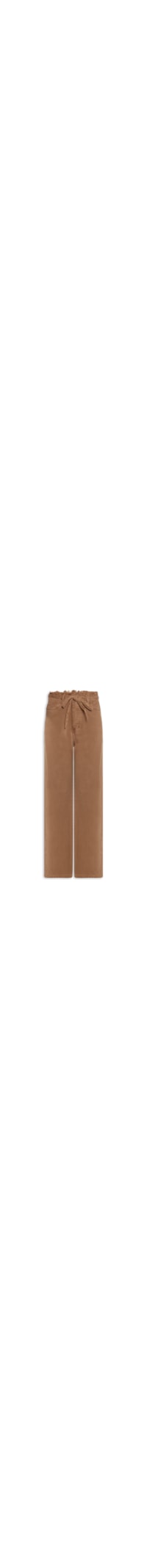 Calça Feminina Reta Cintura Baixa Sarja Color - Marrom