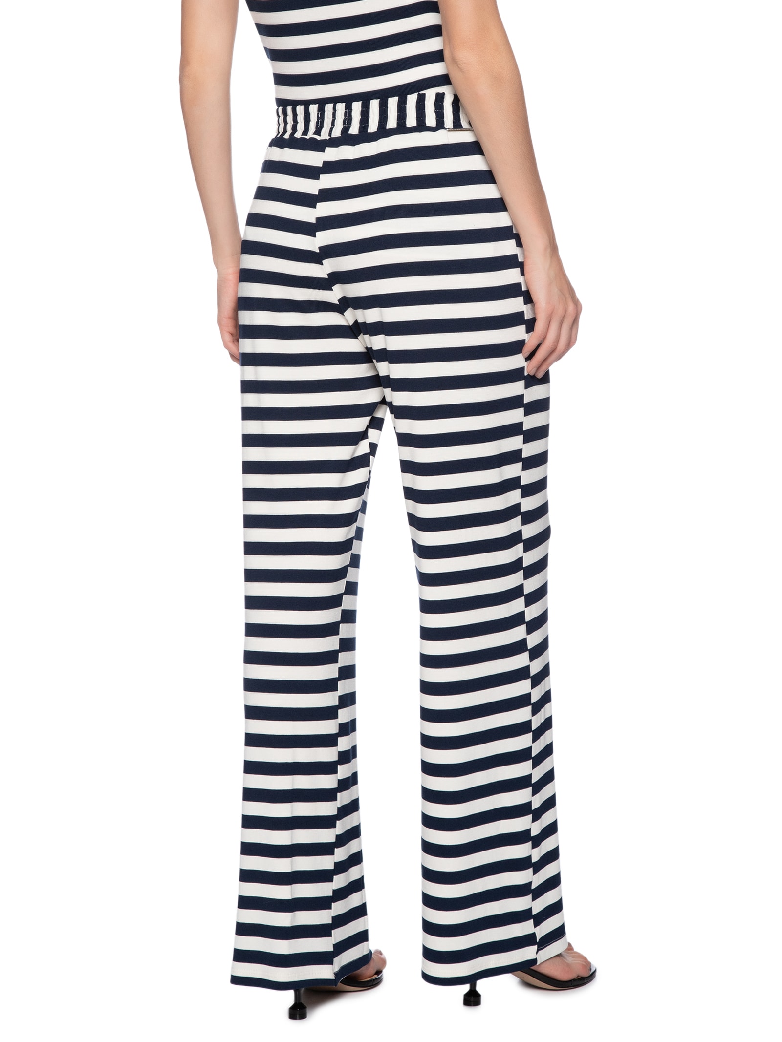 Calça Feminina Reta Cintura Média Azul My Favorite Things