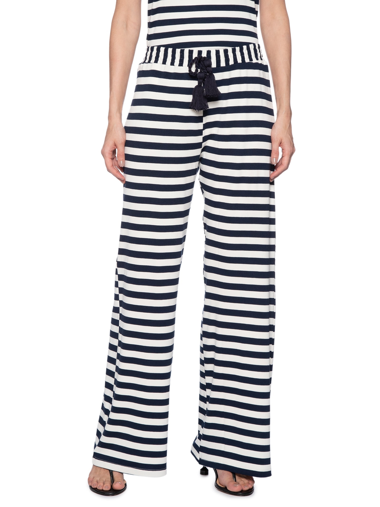 Calça Feminina Reta Cintura Média Azul My Favorite