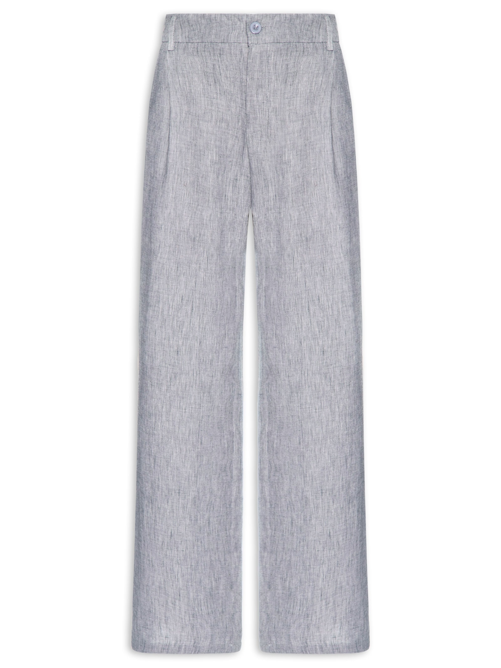 Calça Feminina Reta Cinza Basiq