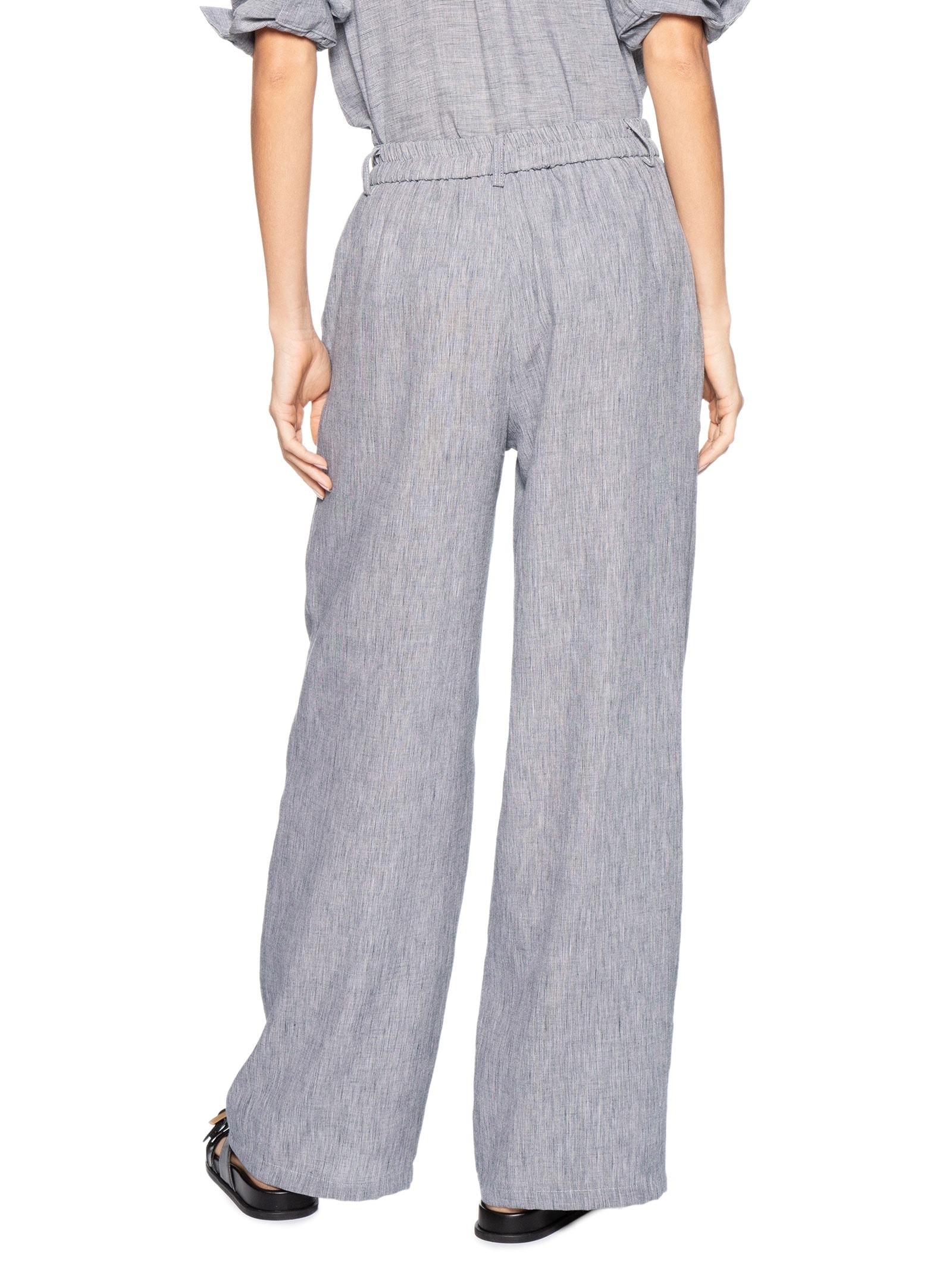 Calça Feminina Reta Cinza Basiq