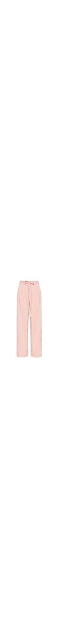 Calça Feminina Reta Com Amarração - Rosa