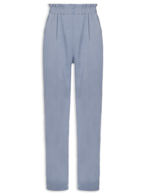 Calça Feminina Reta Com Bolso – Azul