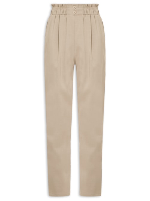 Calça Feminina Reta Com Bolso – Marrom