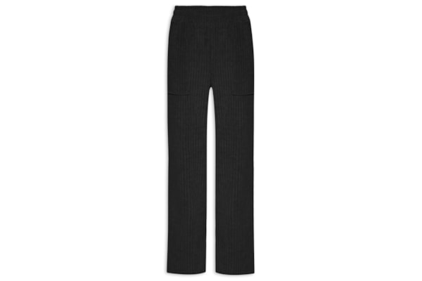 Calça Feminina Reta Com Bolso - Preto