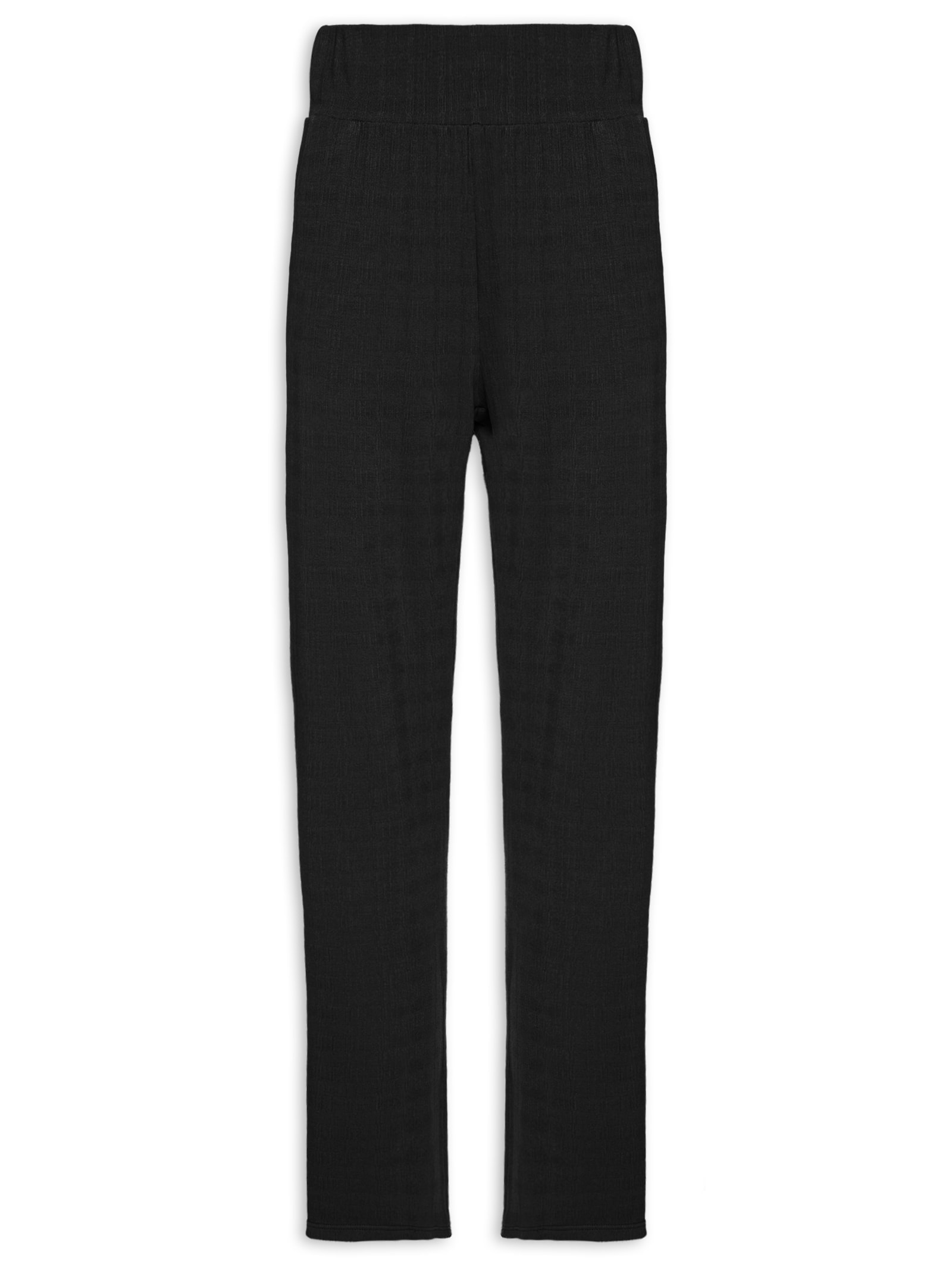 Calça Feminina Reta Com Bolso Preto Basiq
