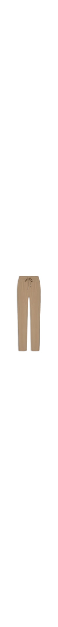 Calça Feminina Reta Com Cordão - Marrom