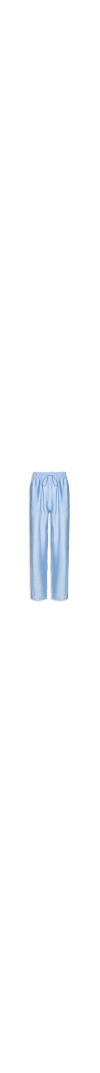 Calça Feminina Reta Com Cós De Elástico - Azul