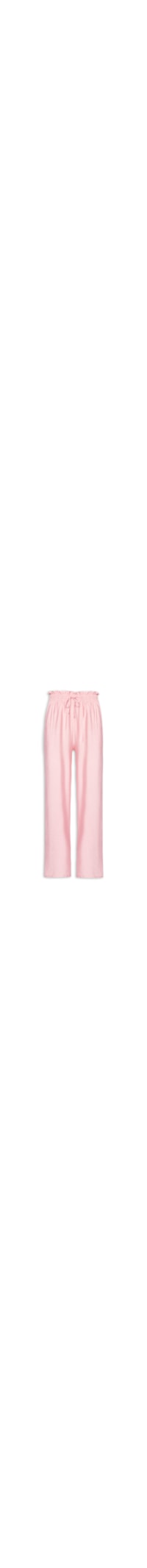 Calça Feminina Reta Com Cós Elástico - Rosa