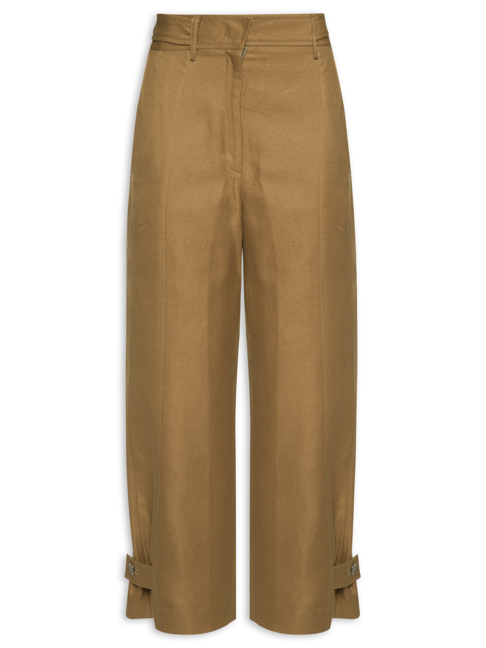 Calça Feminina Reta Com Linho Verde Animale