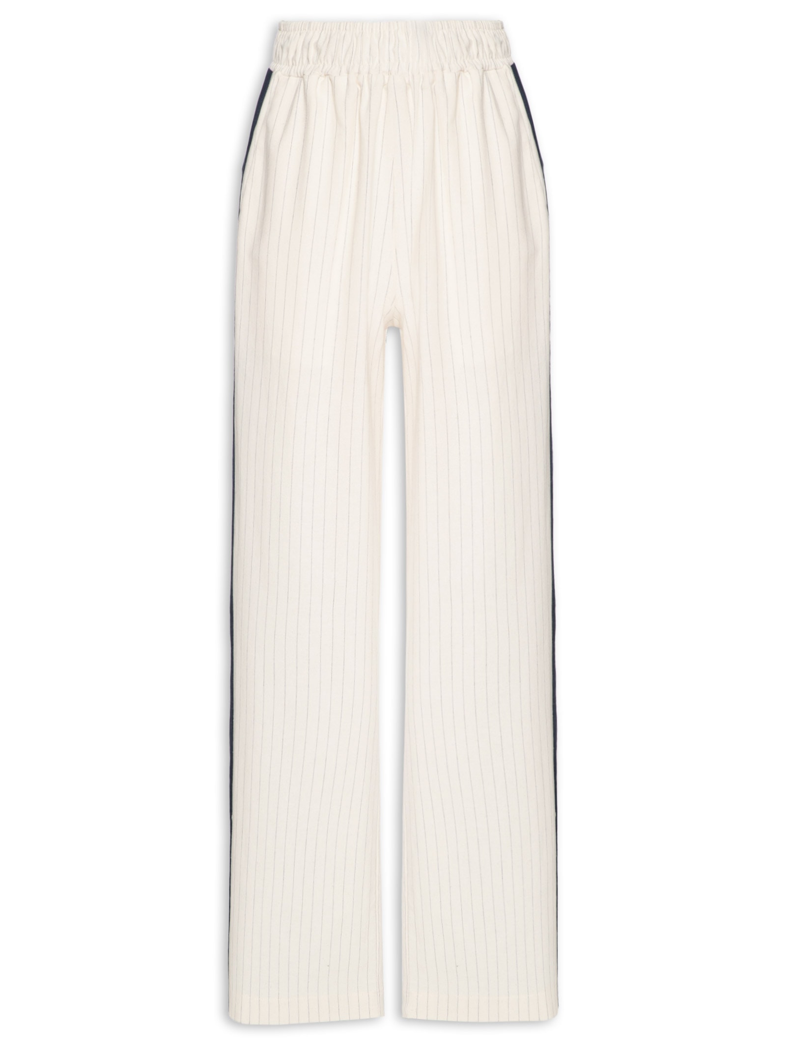Calça Feminina Reta Com Recorte Lateral Off White My Favorite