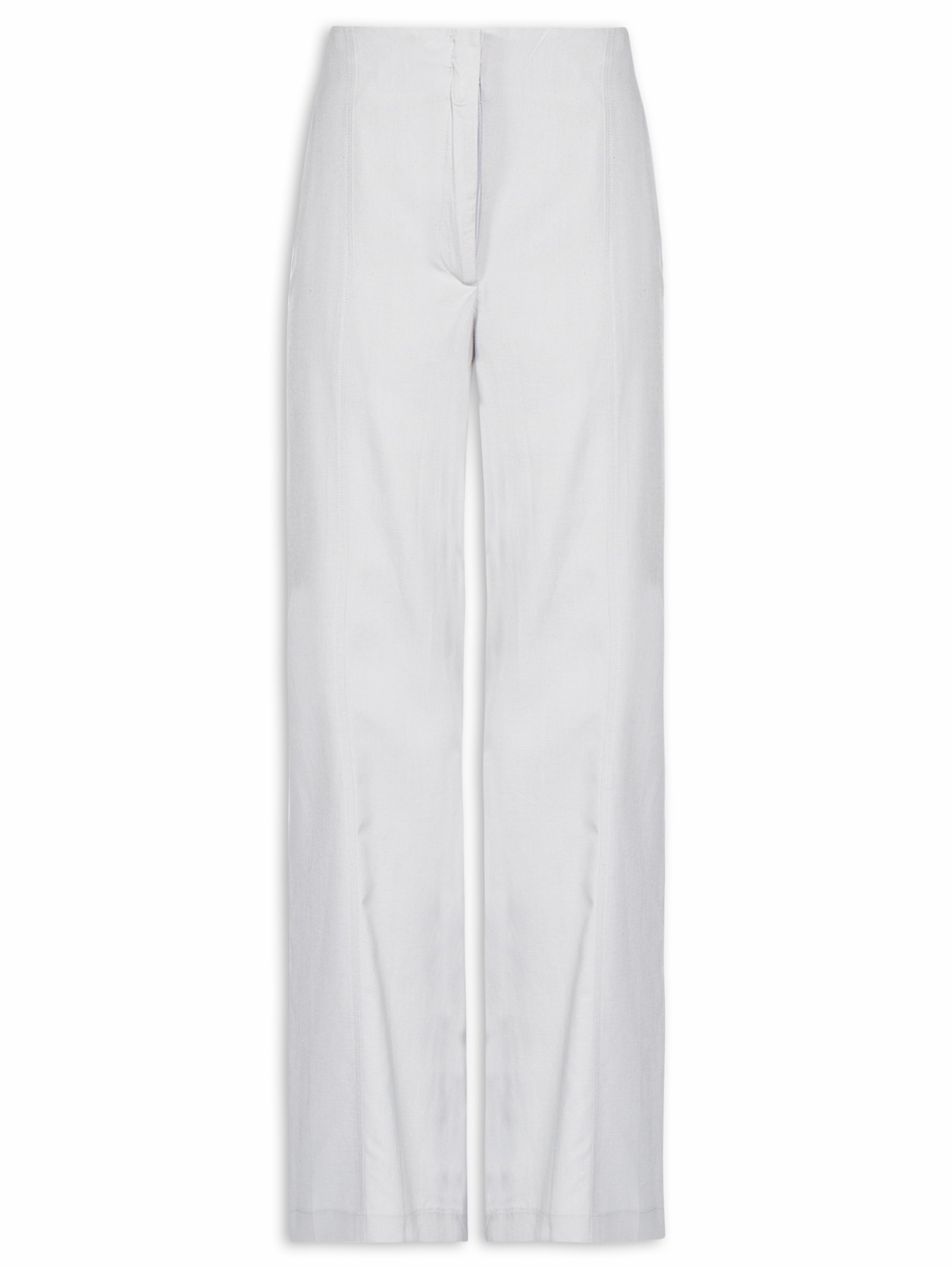 Calça Feminina Reta com Recortes – Azul Animale Jeans