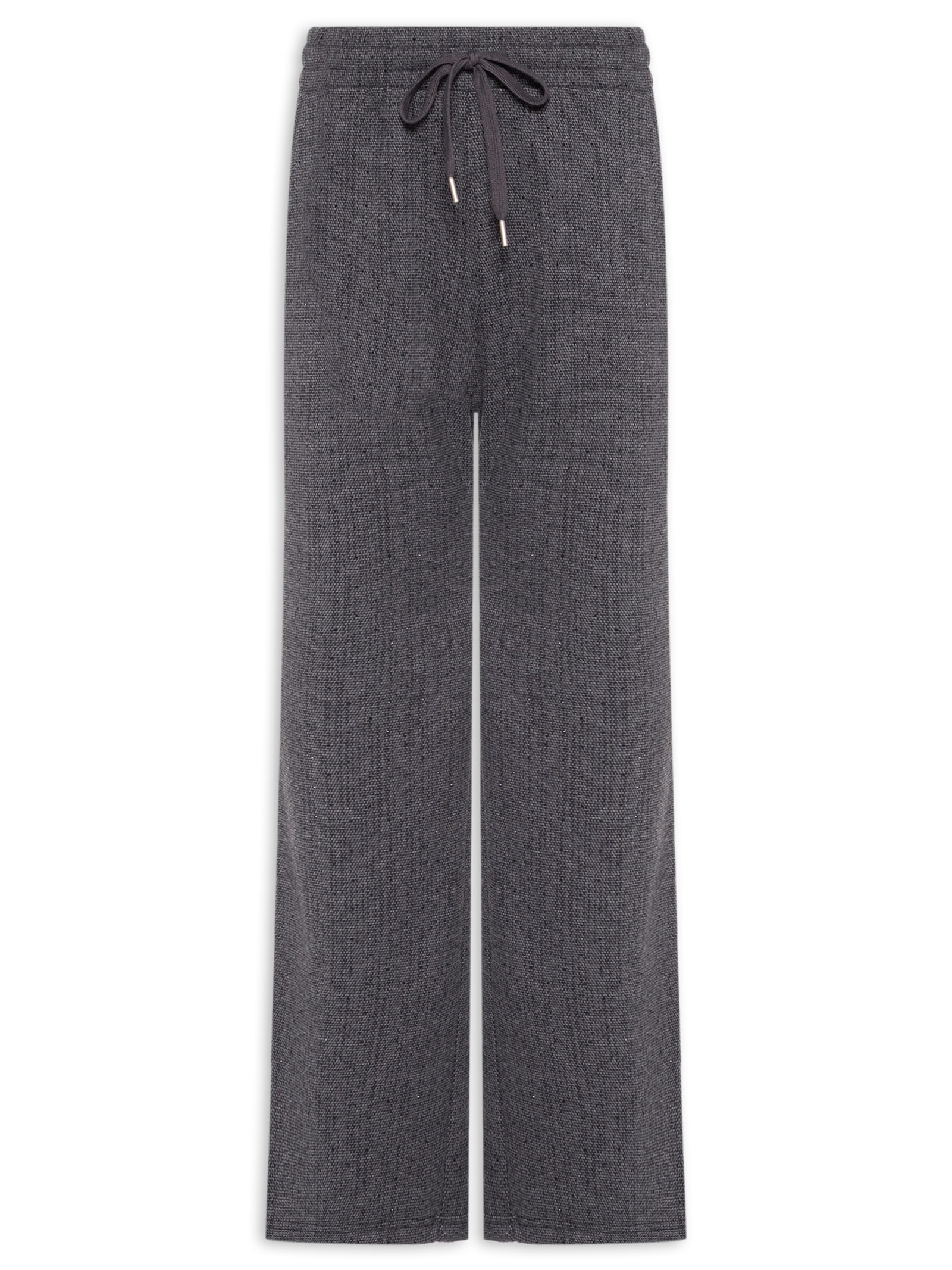 Calça Feminina Reta Com Strass Cinza Market 33