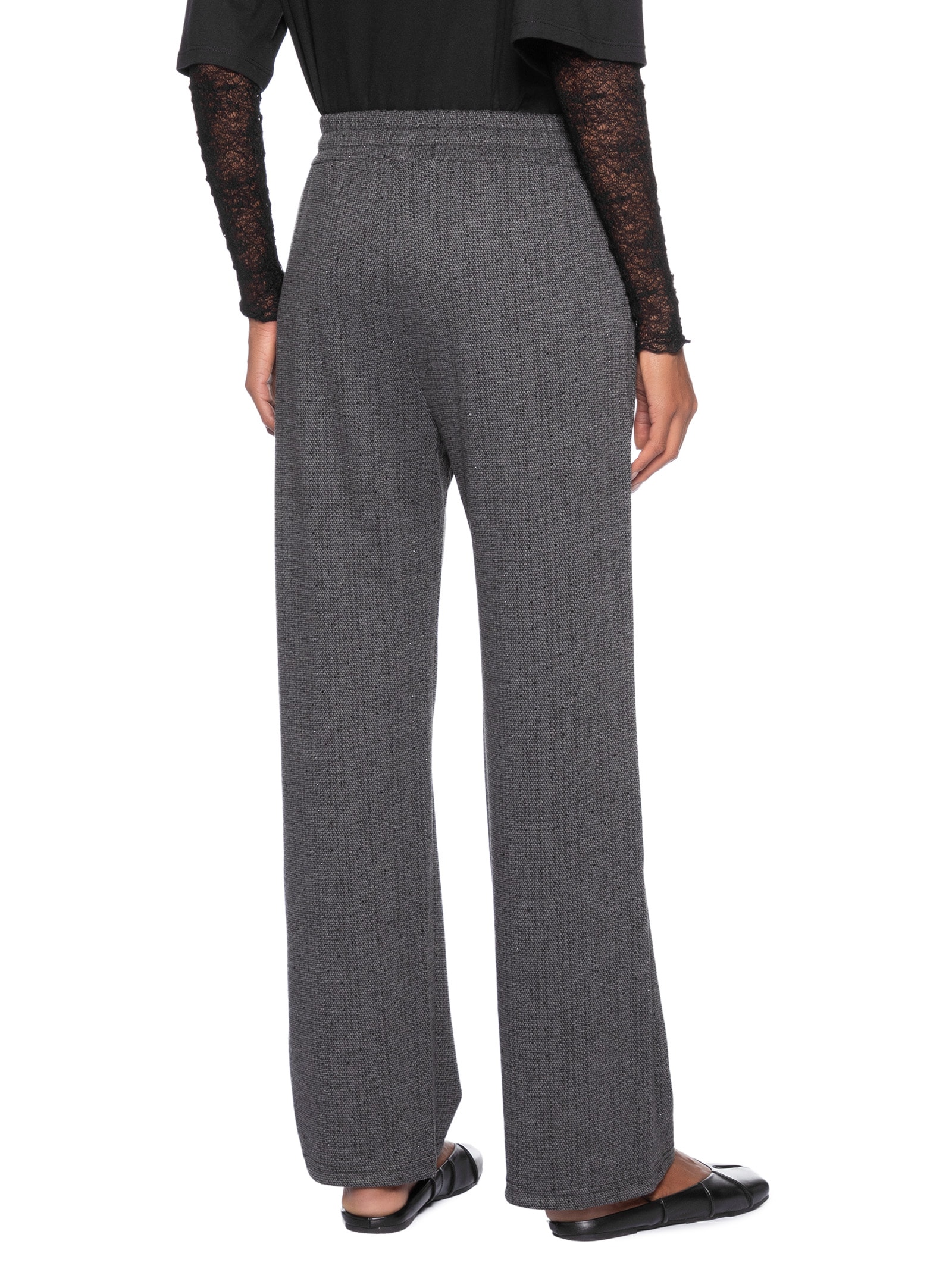 Calça Feminina Reta Com Strass Cinza Market 33