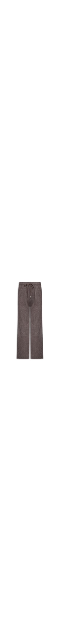 Calça Feminina Reta Com Strass - Marrom