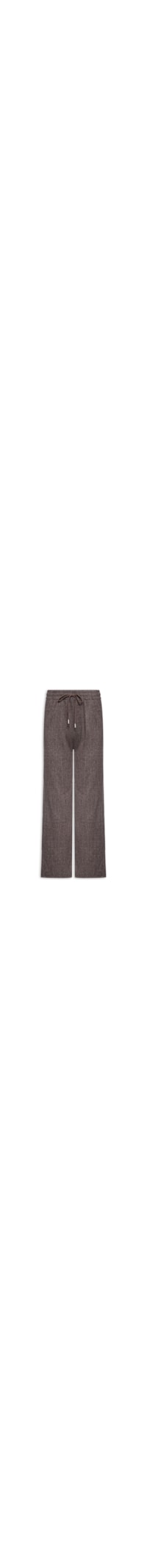 Calça Feminina Reta Com Strass - Marrom
