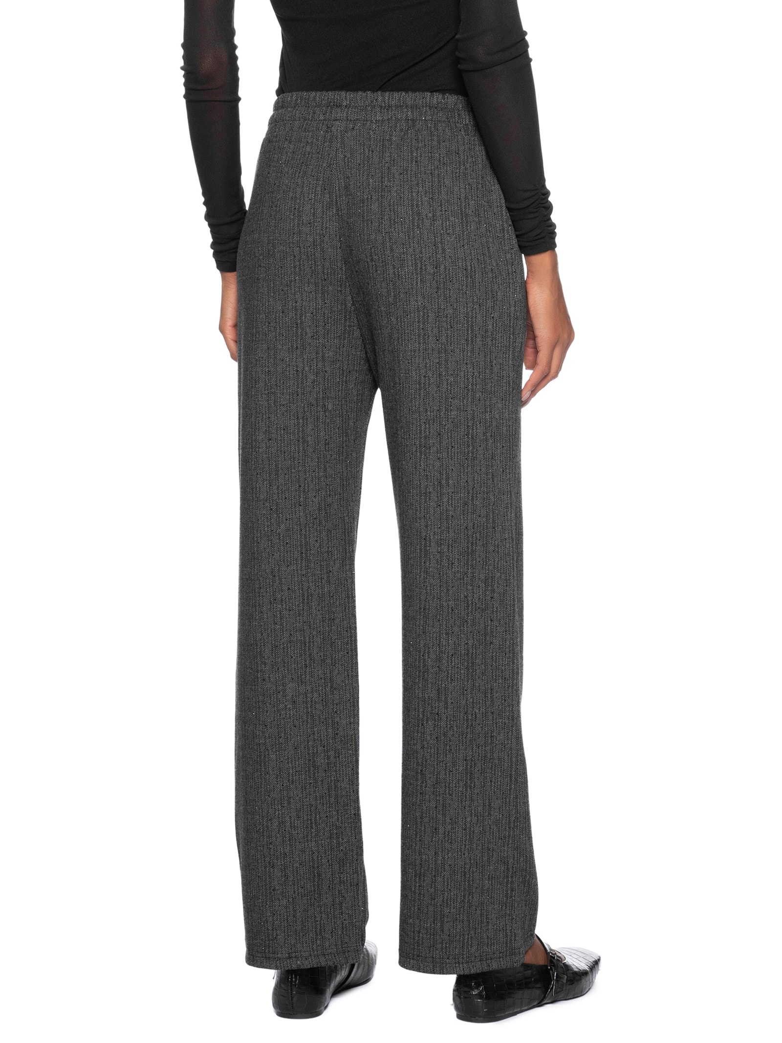 Calça Feminina Reta Com Strass Preto Market 33