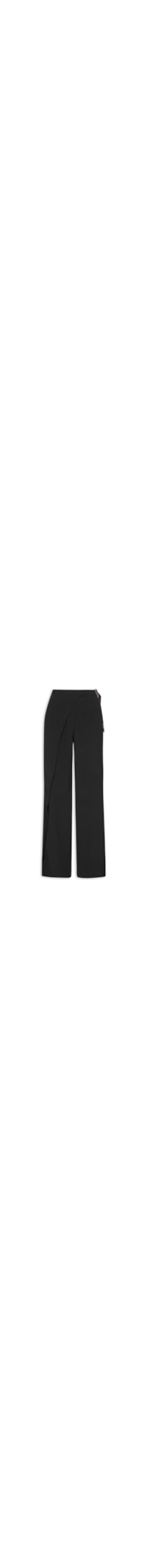 Calça Feminina Reta Com Transpasse - Preto