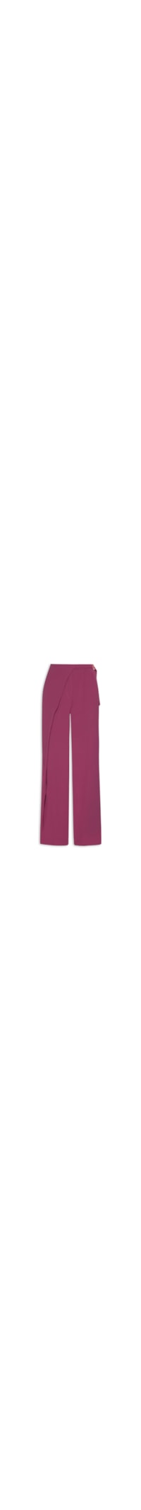 Calça Feminina Reta Com Transpasse - Vermelho