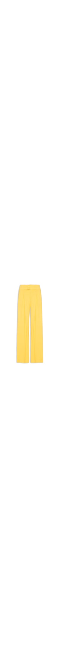 Calça Feminina Reta Cós Largo - Amarelo