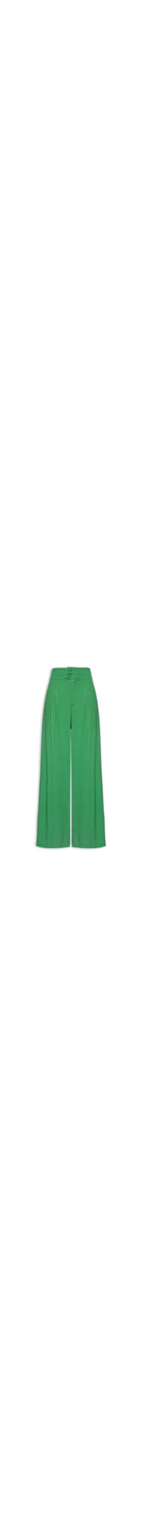 Calça Feminina Reta Cós Largo - Verde