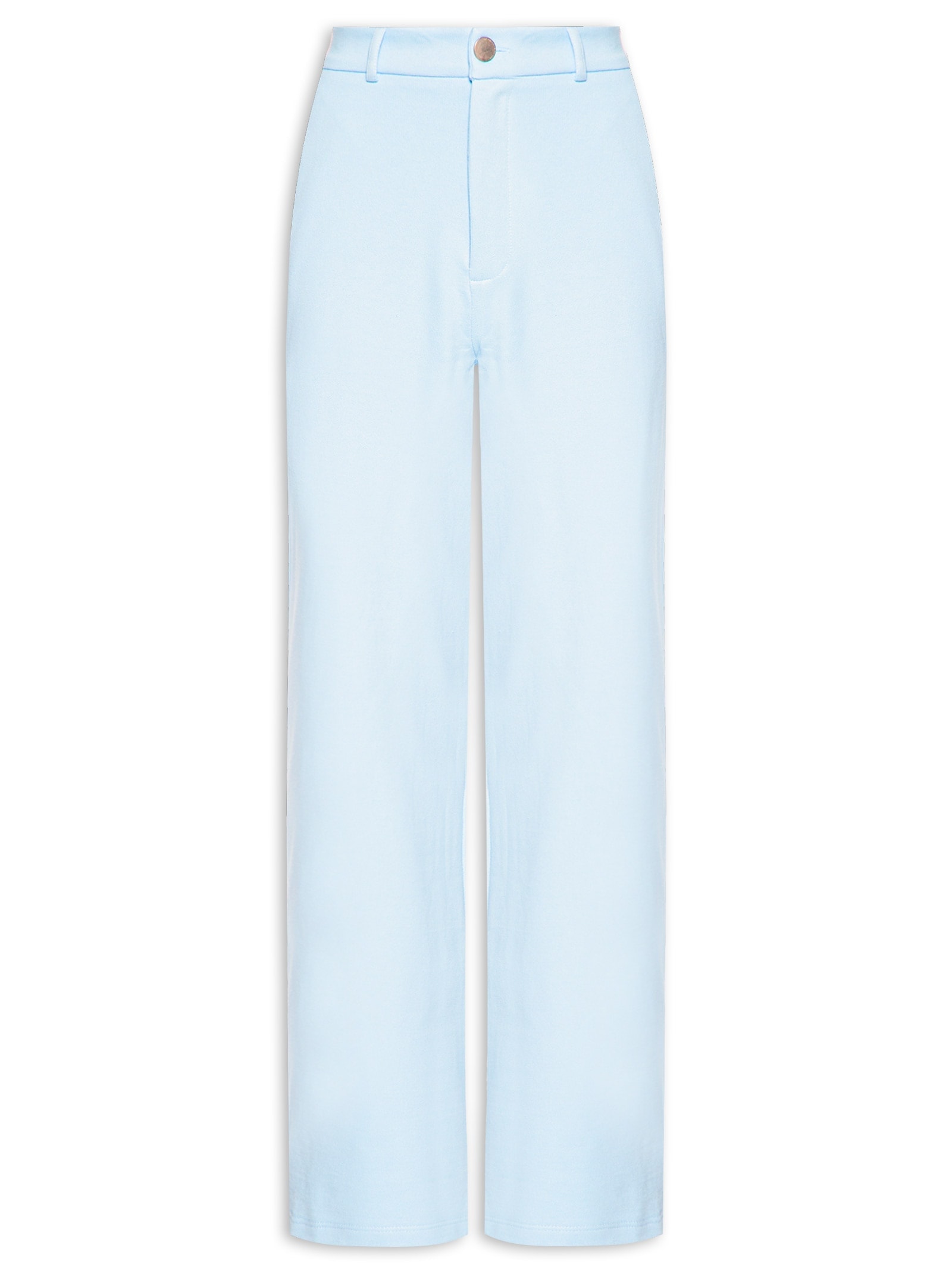 Calça Feminina Reta De Moletom Azul My Favorite Things