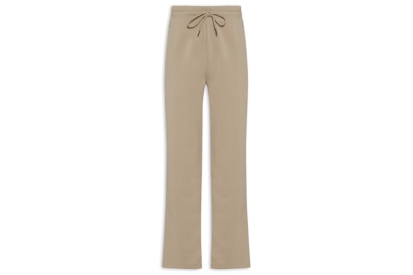 Calça Feminina Reta de Moletom - Bege